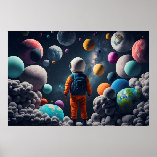 Fantasy Space Kid Poster (Vorne)