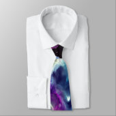 Fantasy Space Nebula Dragon Pink Blue Neck Tie Krawatte (Gebunden)