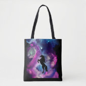 Fantasy Space Nebula Einicorn Rosa Blau Tasche (Vorderseite)