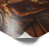 Fantasy Space Pirate Steampunk Vintag Viktorianisc Fotodruck (Ecke)