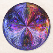 Fantasy Sphere Runder Pappuntersetzer (Vorderseite)