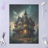 Fantasy-Spookhaus Seidenpapier (Basteln)