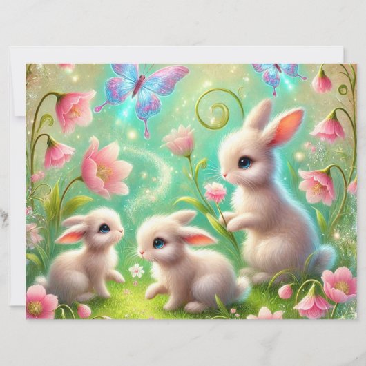 Fantasy Spring Bunny Garden (Rückseite)