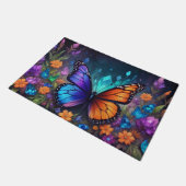 Fantasy Spring Garden Crystal Butterfly Rug Fußmatte (Schrägansicht)