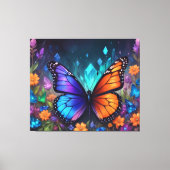 Fantasy Spring Garden Crystal Monarch Butterfly Leinwanddruck (Vorderseite)