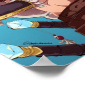 Fantasy SSJ Blue Gogeta Poster (Ecke)