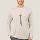 Fantasy-Stahl-Dolch-Illustration Tri-Blend Shirt (Vorderseite)