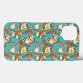 Fantasy Starfish Muster Case-Mate iPhone Hülle (Rückseite (Horizontal))