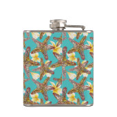 Fantasy Starfish Muster Flachmann (Rückseite)