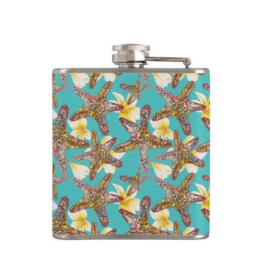 Fantasy Starfish Muster Flachmann (Rückseite)