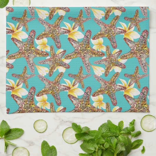 Fantasy Starfish Muster Handtuch (Gefaltet)