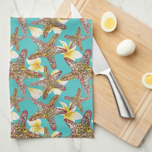 Fantasy Starfish Muster Handtuch (Viertel Falte)