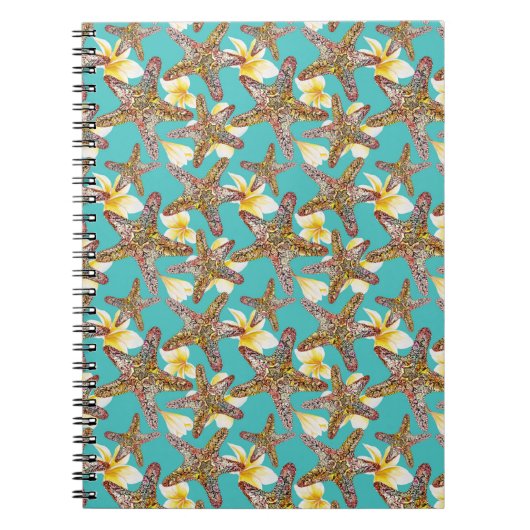 Fantasy Starfish Muster Notizblock (Vorderseite)