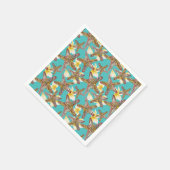 Fantasy Starfish Muster Serviette (Ecke)