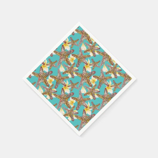 Fantasy Starfish Muster Serviette (Ecke)