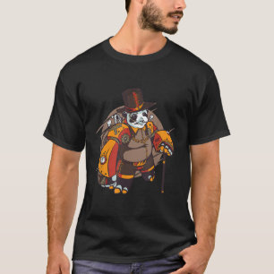 Fantasy-Steampunk-Metall-Roboter-Panda-Mystik T-Shirt