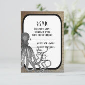 Fantasy steampunk Moderne Hochzeit R.S.V.P RSVP Karte (Stehend Vorderseite)