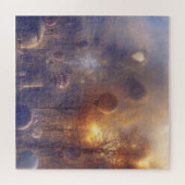 Fantasy Steampunk Vintage Heißluftballons Puzzle (Horizontal)