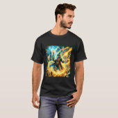 Fantasy-Steampunk-Zeitmagier T-Shirt (Vorne ganz)