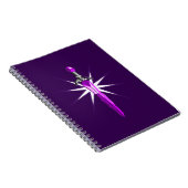 Fantasy-Sternenexplosions-Krieger-Kinder-Spiralblo Notizblock (Rechte Seite)