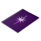 Fantasy-Sternenexplosions-Krieger-Kinder-Spiralblo Notizblock (Linke Seite)