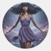 Fantasy-Sticker Runder Aufkleber (Vorderseite)