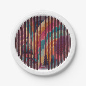 Fantasy Striping Dome Party Teller - Anpassbar (Vorderseite)