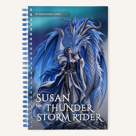 Fantasy-Sturm-Drache-Mythen-Abenteuer Notizblock (Vorderseite)