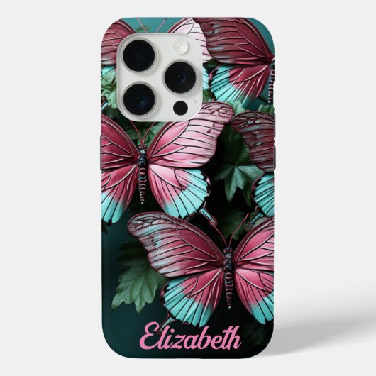 Fantasy Style Schmetterfliegen Case-Mate iPhone Hülle (Rückseite)