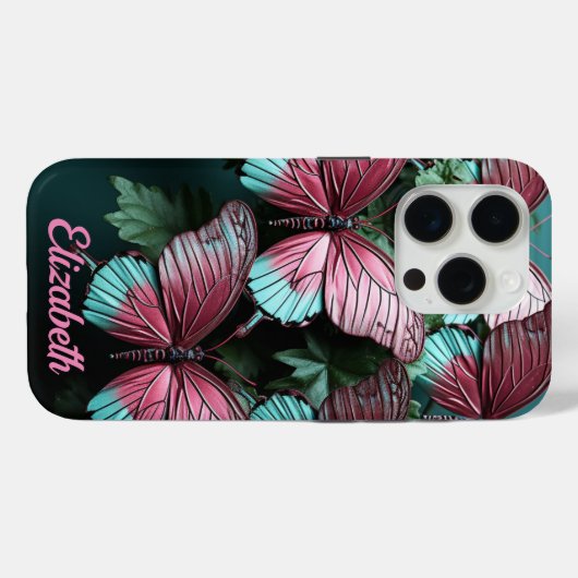 Fantasy Style Schmetterfliegen Case-Mate iPhone Hülle (Rückseite (Horizontal))