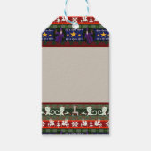 Fantasy Style Ugly Sweater Muster Geschenktasten T Geschenkanhänger (Vorderseite)