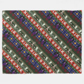 Fantasy Style Ugly Sweater Pattern Fleecedecke (Vorderseite (Horizontal))