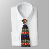 Fantasy Style Ugly Sweater Pattern Krawatte (Gebunden)