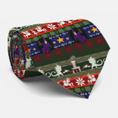 Fantasy Style Ugly Sweater Pattern Krawatte (Gerollt)