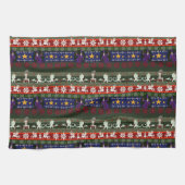Fantasy Style Ugly Sweater Pattern Küchentuch (Horizontal)