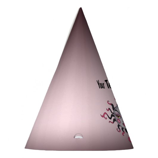 Fantasy Sun Hübsche Gesichter Scroller Pink Black  Partyhütchen (Links)