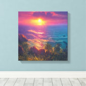 Fantasy Sunset Leinwanddruck (Insitu (Holzboden))