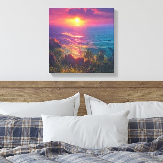 Fantasy Sunset Leinwanddruck (Insitu (Schlafzimmer))