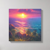 Fantasy Sunset Leinwanddruck (Vorderseite)
