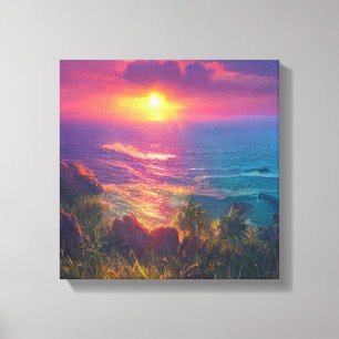 Fantasy Sunset Leinwanddruck