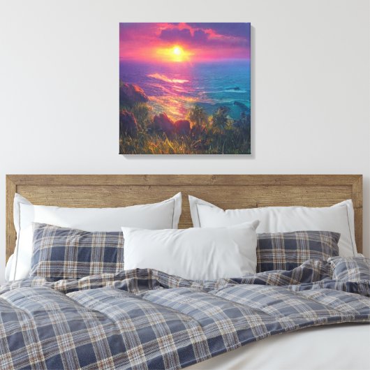 Fantasy Sunset Leinwanddruck (Insitu (Schlafzimmer))