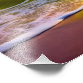 Fantasy Sunset Over Serene Lake - 3D Pastell Wall Fotodruck (Ecke)