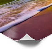 Fantasy Sunset Over Serene Lake - 3D Pastell Wall Poster (Ecke)