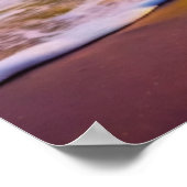 Fantasy Sunset Over Serene Lake - 3D Pastell Wall Poster (Ecke)