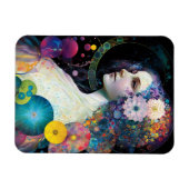 Fantasy Surreal Cosmic Frau Goddess Magnet (Horizontal)