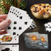 Fantasy süß abstrakt weiß gelb spielkarten (In Situ)