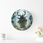 Fantasy Süß Kolossaler Schattiger Behemoth Große Wanduhr (Zuhause)