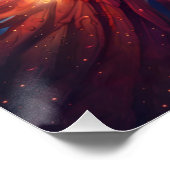 Fantasy Süß Lebendig Aufsteigender Phönix Poster (Ecke)