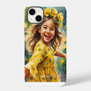Fantasy Süß Lebendig Mädchen Blumen Regen Case-Mate iPhone 14 Plus Hülle