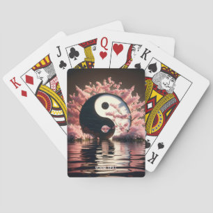 Fantasy Süß Yin Yang Sakura Spielkarten